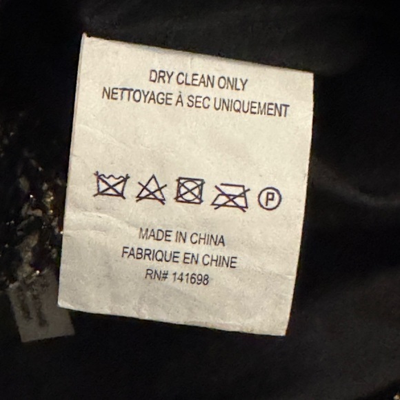 RAMY BROOK Rhonda Tweed Zip-Front Mini Skirt Gold Zipper Hardware Size 8 Black - Picture 10 of 15